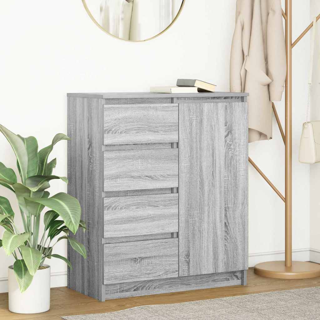 Συρταριέρα με Συρτάρια Γκρι Sonoma 71x35x84 εκ. από Επεξ. Ξύλο - Pakobazaar