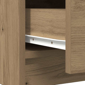 Συρταριέρα με Συρτάρια Τεχνίτης Δρυς 71x35x84 εκ. Επεξ. Ξύλο