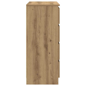 Συρταριέρα με Συρτάρια Τεχνίτης Δρυς 71x35x84 εκ. Επεξ. Ξύλο