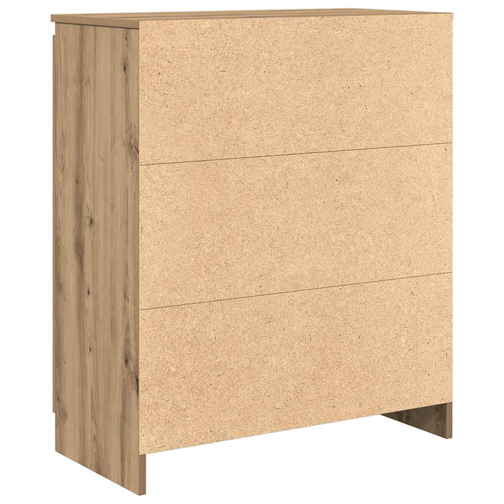 Συρταριέρα με Συρτάρια Τεχνίτης Δρυς 71x35x84 εκ. Επεξ. Ξύλο