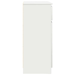 Συρταριέρα με Συρτάρια Λευκή 71x35x84 εκ. από Επεξ. Ξύλο