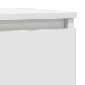 Συρταριέρα με Συρτάρια Λευκή 71x35x84 εκ. από Επεξ. Ξύλο