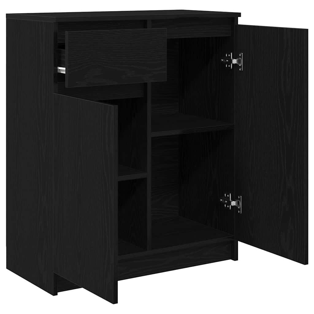 Συρταριέρα με Συρτάρια Μαύρη βελανιδιά 71x35x84 εκ. Επεξ. Ξύλο - Pakobazaar