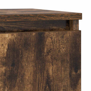 Συρταριέρα με Συρτάρια Καπνιστή Δρυς 71x35x84 εκ. Επεξ. Ξύλο