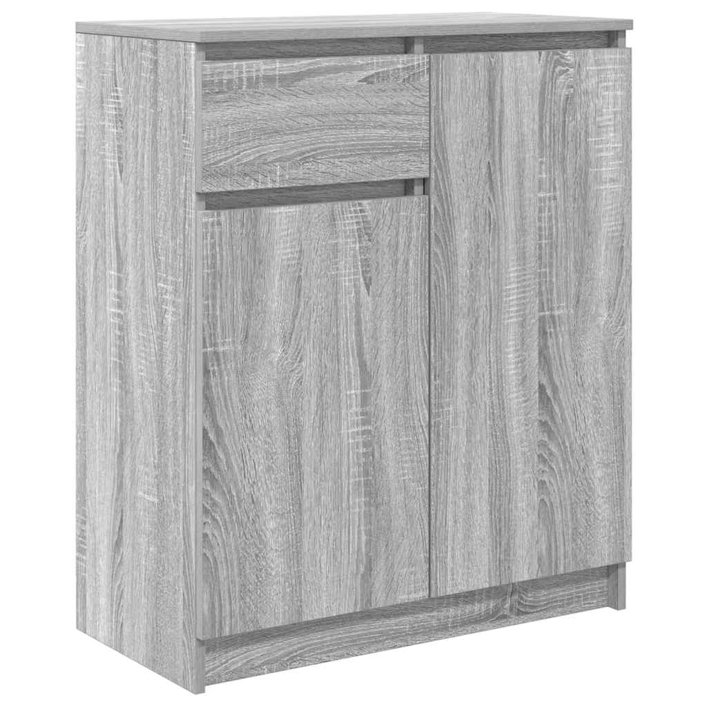 Συρταριέρα με Συρτάρια Γκρι Sonoma 71x35x84 εκ. από Επεξ. Ξύλο