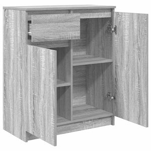 Συρταριέρα με Συρτάρια Γκρι Sonoma 71x35x84 εκ. από Επεξ. Ξύλο