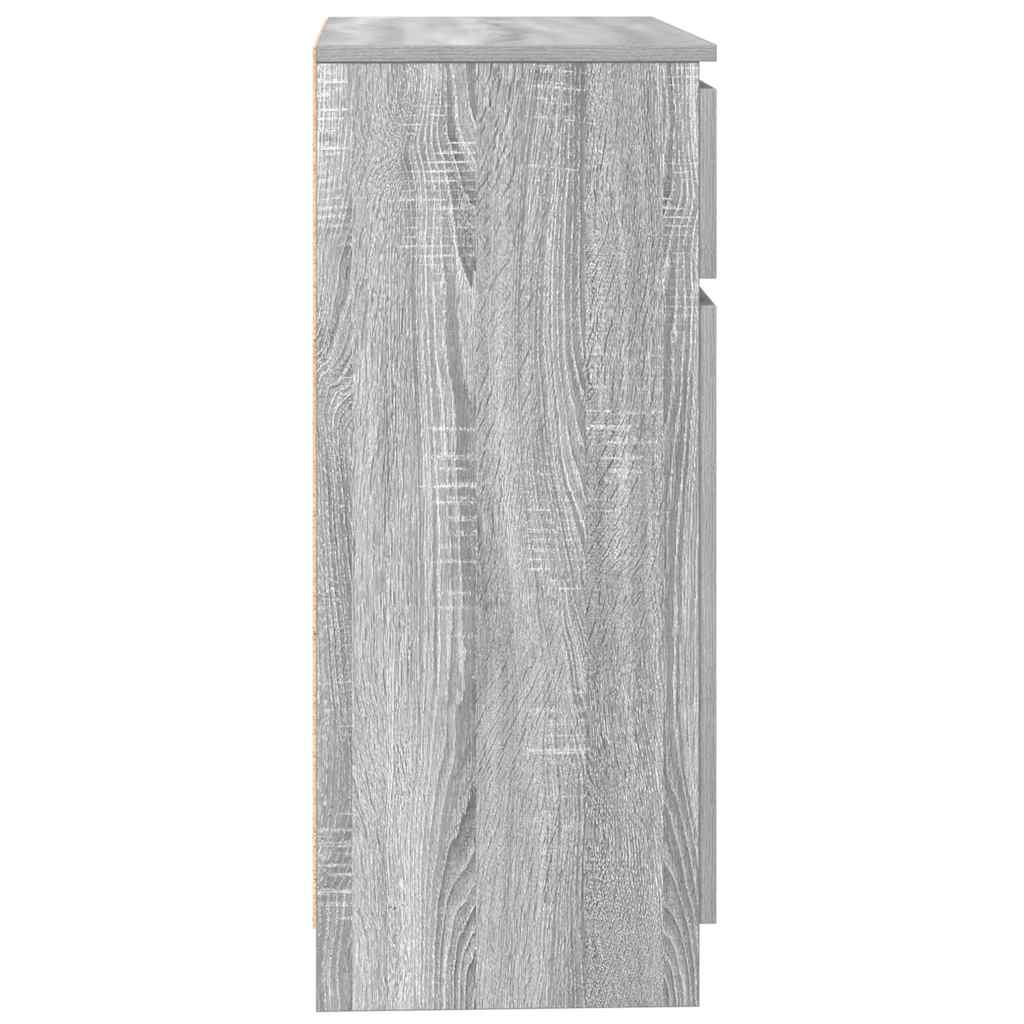 Συρταριέρα με Συρτάρια Γκρι Sonoma 71x35x84 εκ. από Επεξ. Ξύλο