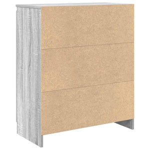 Συρταριέρα με Συρτάρια Γκρι Sonoma 71x35x84 εκ. από Επεξ. Ξύλο