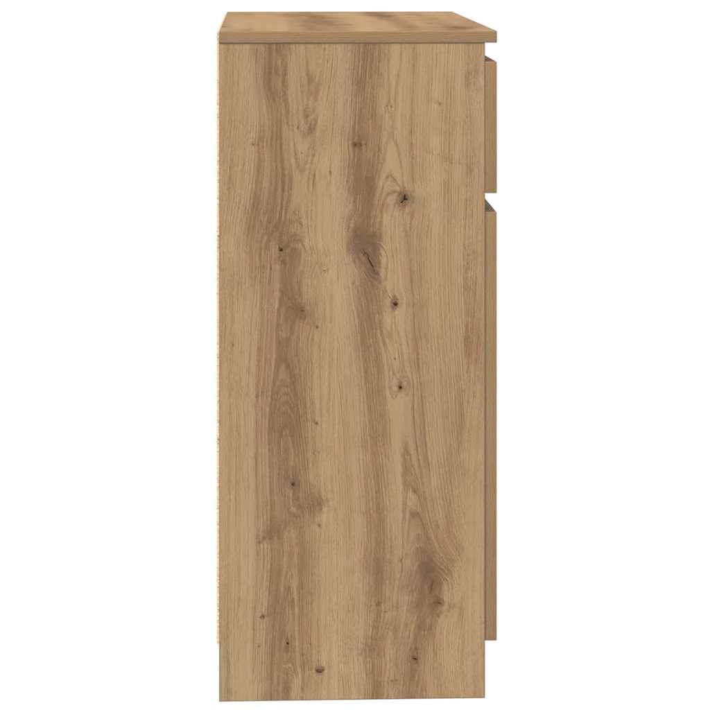 Συρταριέρα με Συρτάρια Τεχνίτης Δρυς 71x35x84 εκ. Επεξ. Ξύλο