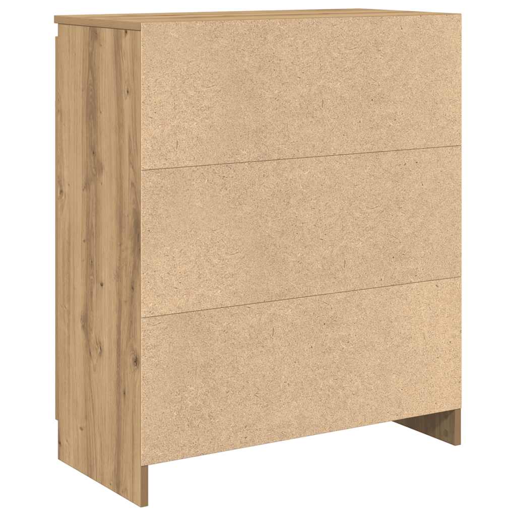 Συρταριέρα με Συρτάρια Τεχνίτης Δρυς 71x35x84 εκ. Επεξ. Ξύλο