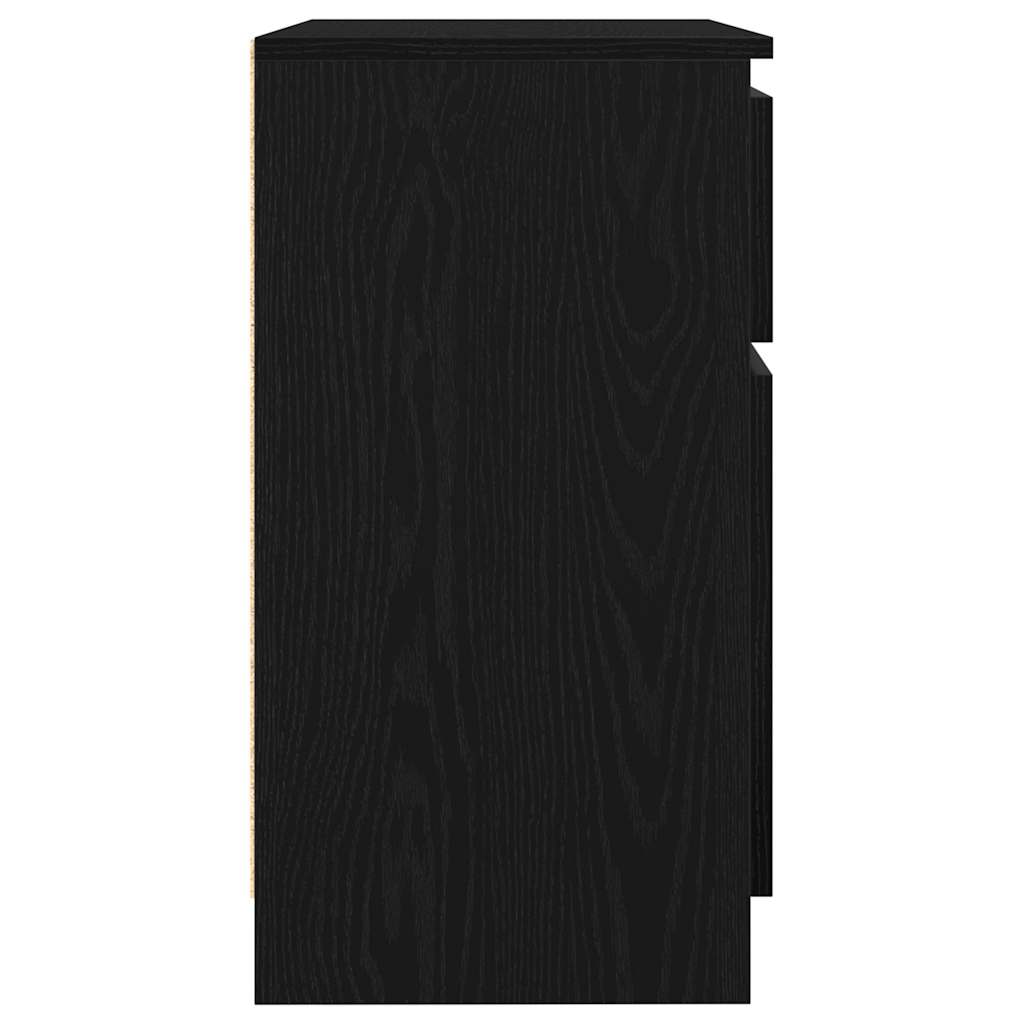Συρταριέρα με Συρτάρια Μαύρη βελανιδιά 71x35x65 εκ. Επεξ. Ξύλο