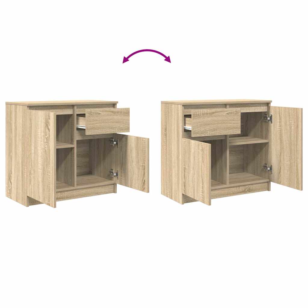 Συρταριέρα με Συρτάρια Sonoma Δρυς 71x35x65 εκ. από Επεξ. Ξύλο