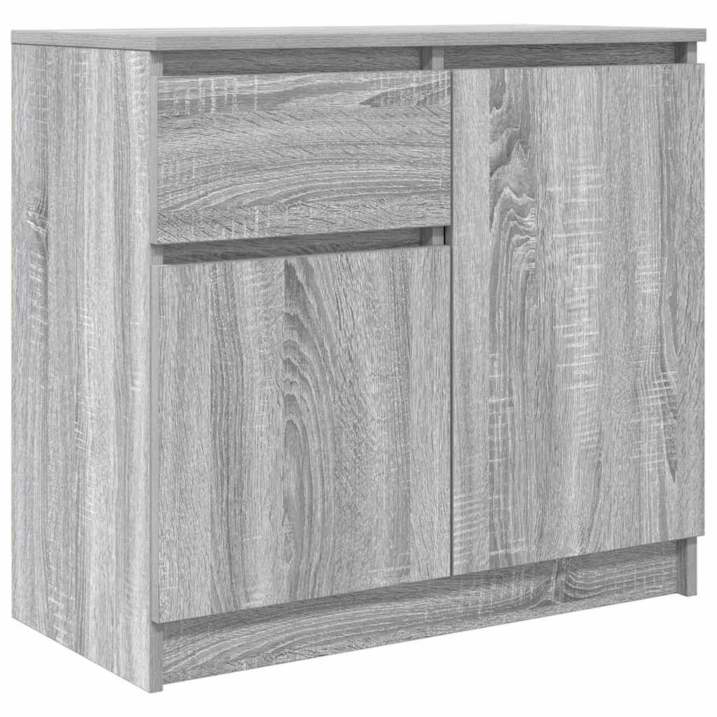 Συρταριέρα με Συρτάρια Γκρι Sonoma 71x35x65 εκ. από Επεξ. Ξύλο