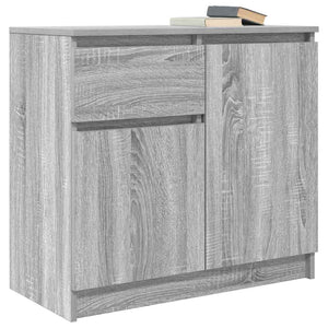 Συρταριέρα με Συρτάρια Γκρι Sonoma 71x35x65 εκ. από Επεξ. Ξύλο