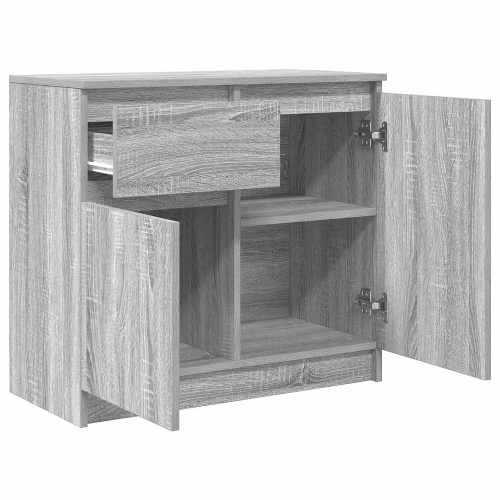 Συρταριέρα με Συρτάρια Γκρι Sonoma 71x35x65 εκ. από Επεξ. Ξύλο