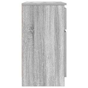 Συρταριέρα με Συρτάρια Γκρι Sonoma 71x35x65 εκ. από Επεξ. Ξύλο