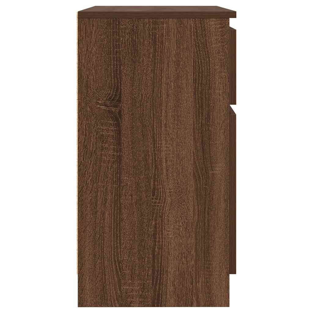 Συρταριέρα με Συρτάρια καφέ δρυς 71x35x65 εκ. Επεξ. Ξύλο - Pakobazaar