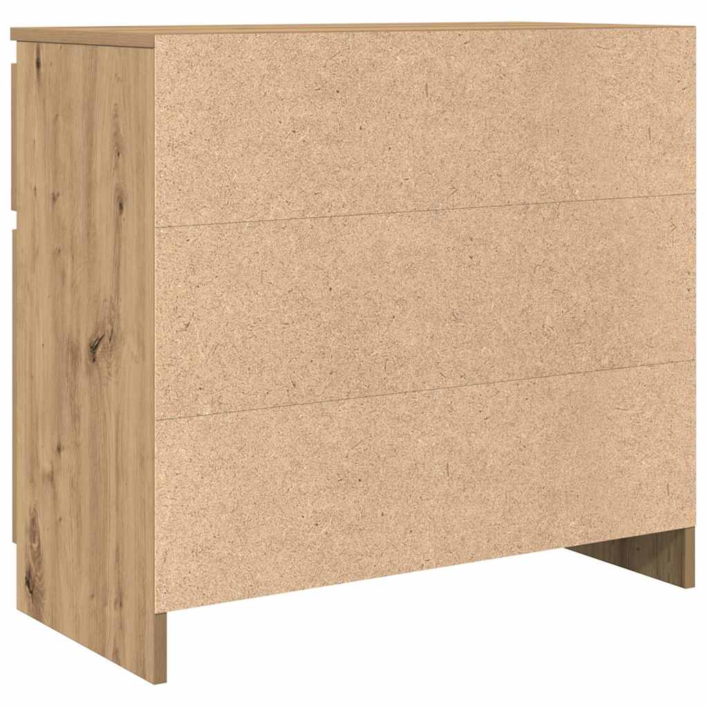 Συρταριέρα με Συρτάρια Τεχνίτης Δρυς 71x35x65 εκ. Επεξ. Ξύλο