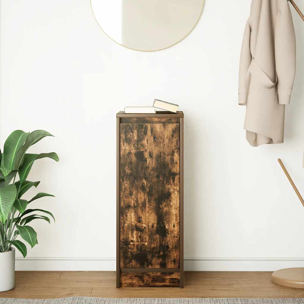 Sideboard Καπνιστή δρυς 29,5x34x76 cm Κατασκευασμένο ξύλο