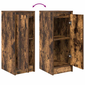 Sideboard Καπνιστή δρυς 29,5x34x76 cm Κατασκευασμένο ξύλο