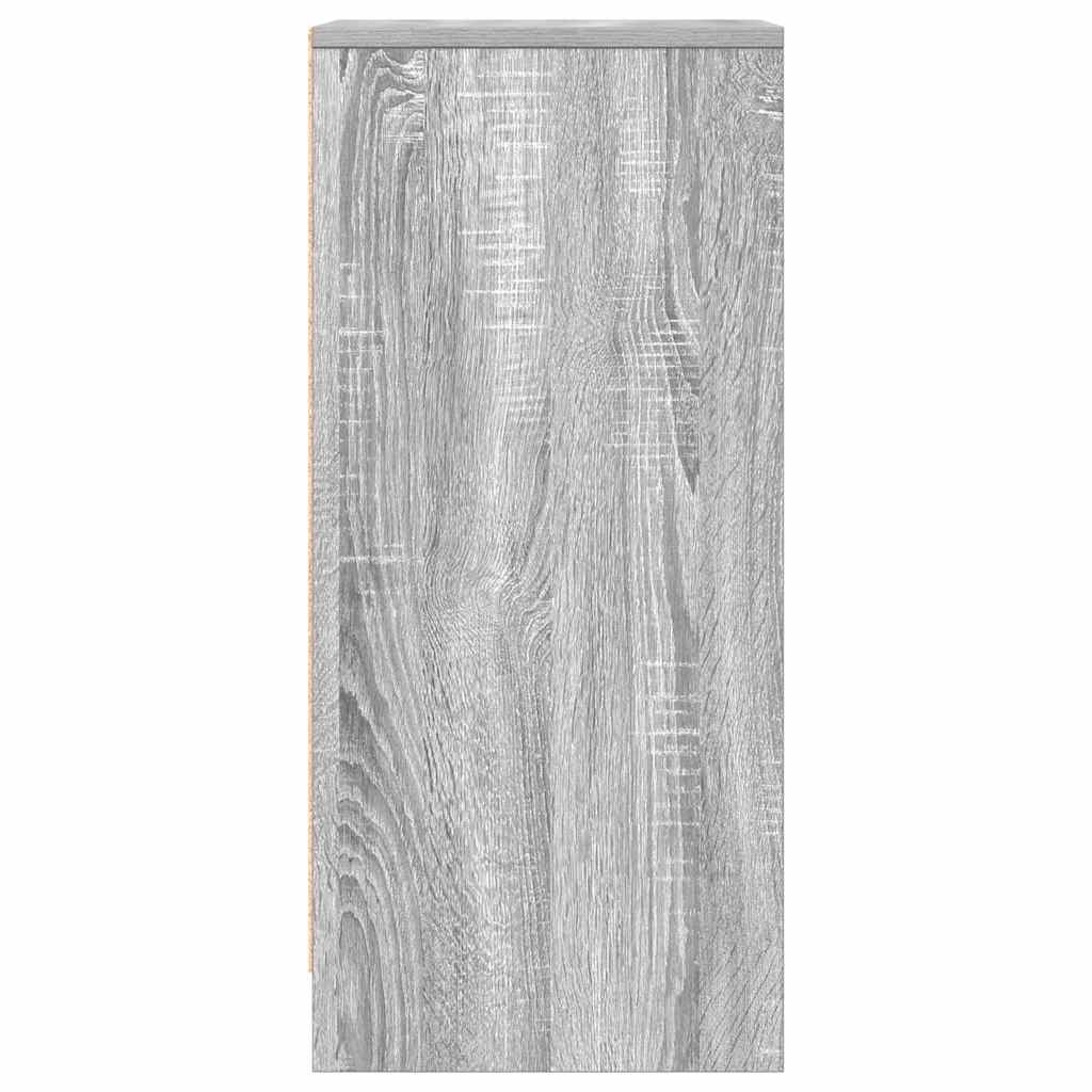 Sideboard Γκρι Sonoma 29,5x34x76 cm Ξύλινο μηχανουργικό ξύλο