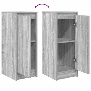 Sideboard Γκρι Sonoma 29,5x34x76 cm Ξύλινο μηχανουργικό ξύλο