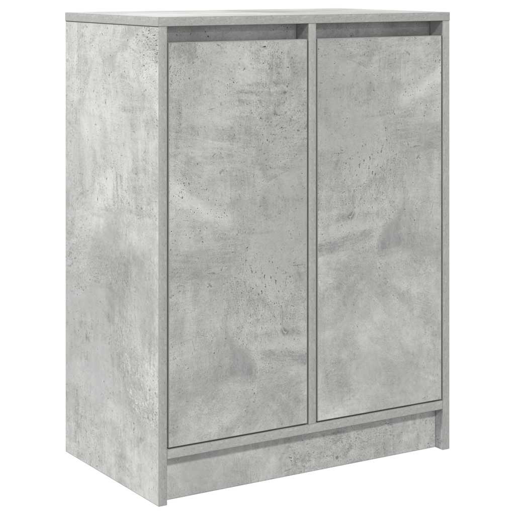 Ντουλάπι Γκρι Σκυροδέματος 57x34x76 εκ. Επεξεργασμένο Ξύλο - Pakobazaar