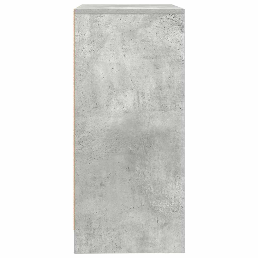 Ντουλάπι Γκρι Σκυροδέματος 57x34x76 εκ. Επεξεργασμένο Ξύλο - Pakobazaar