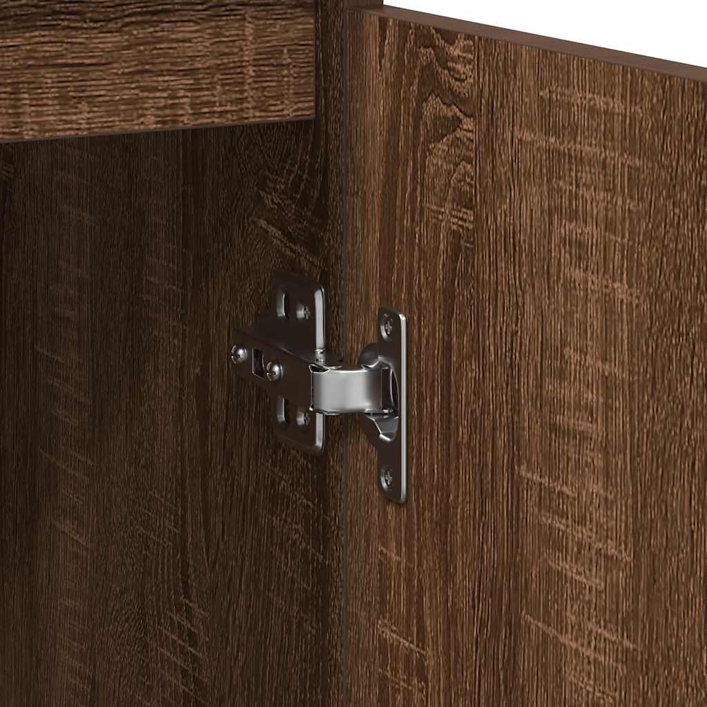 Συρταριέρα καφέ δρυς 57x34x76 εκ. Κατασκευασμένο ξύλο - Pakobazaar