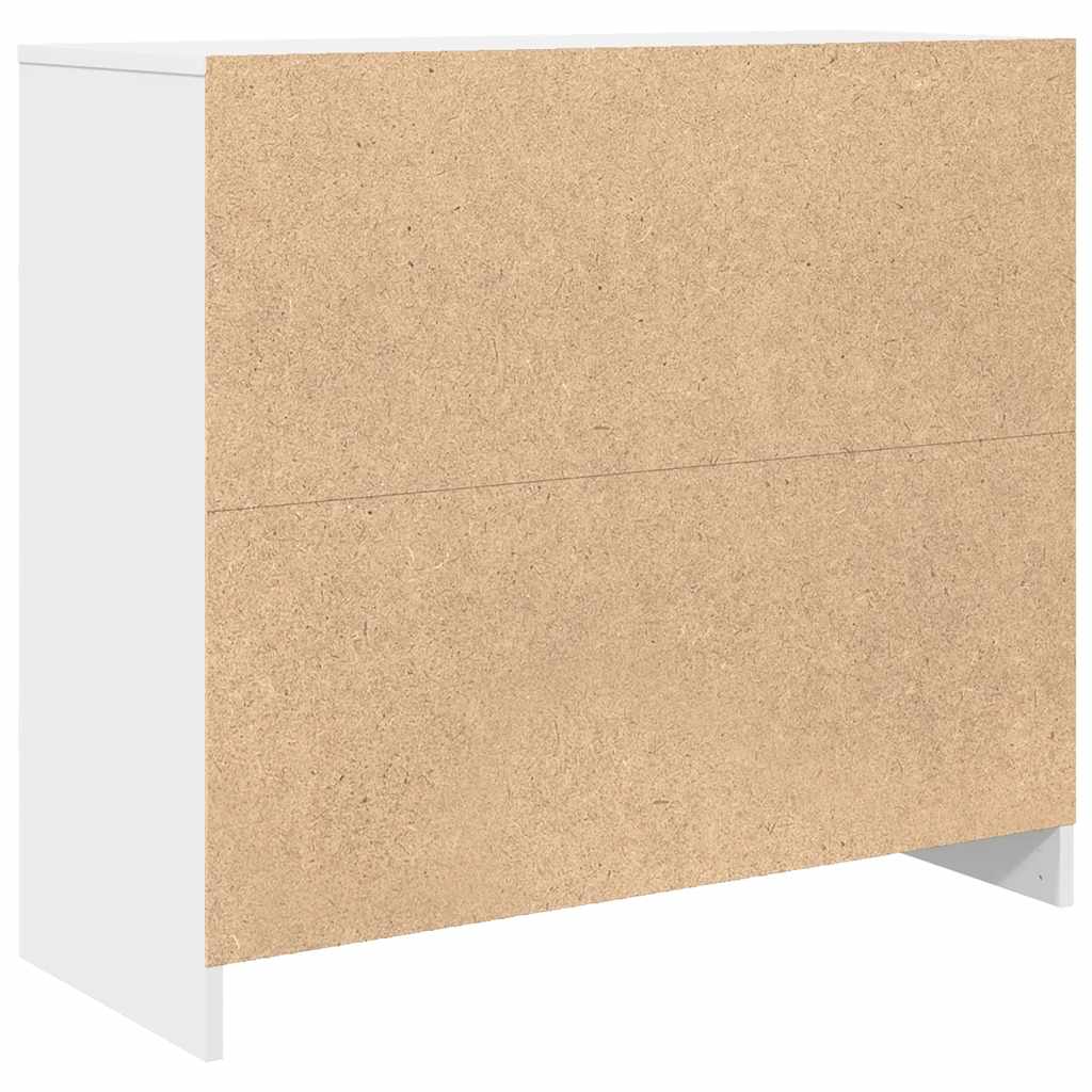 Μπουφές Λευκός 85x34x76 εκ. από Επεξεργασμένο Ξύλο