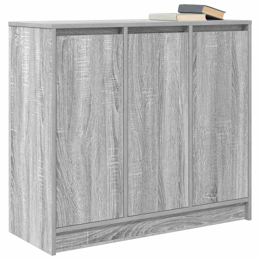 Συρταριέρα Γκρι Sonoma 85x34x76 εκ. Ξύλινο μηχανουργικό ξύλο