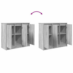 Συρταριέρα Γκρι Sonoma 85x34x76 εκ. Ξύλινο μηχανουργικό ξύλο