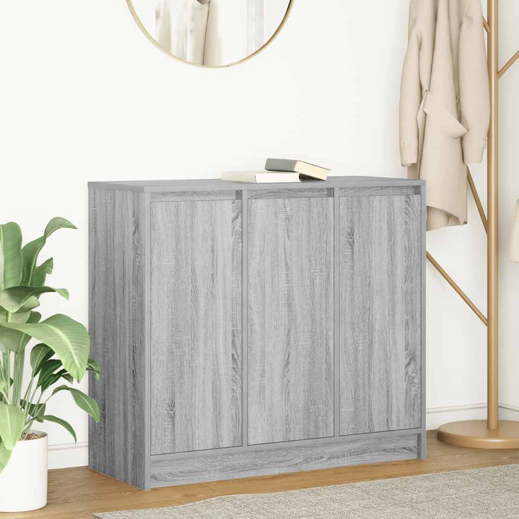 Συρταριέρα Γκρι Sonoma 85x34x76 εκ. Ξύλινο μηχανουργικό ξύλο