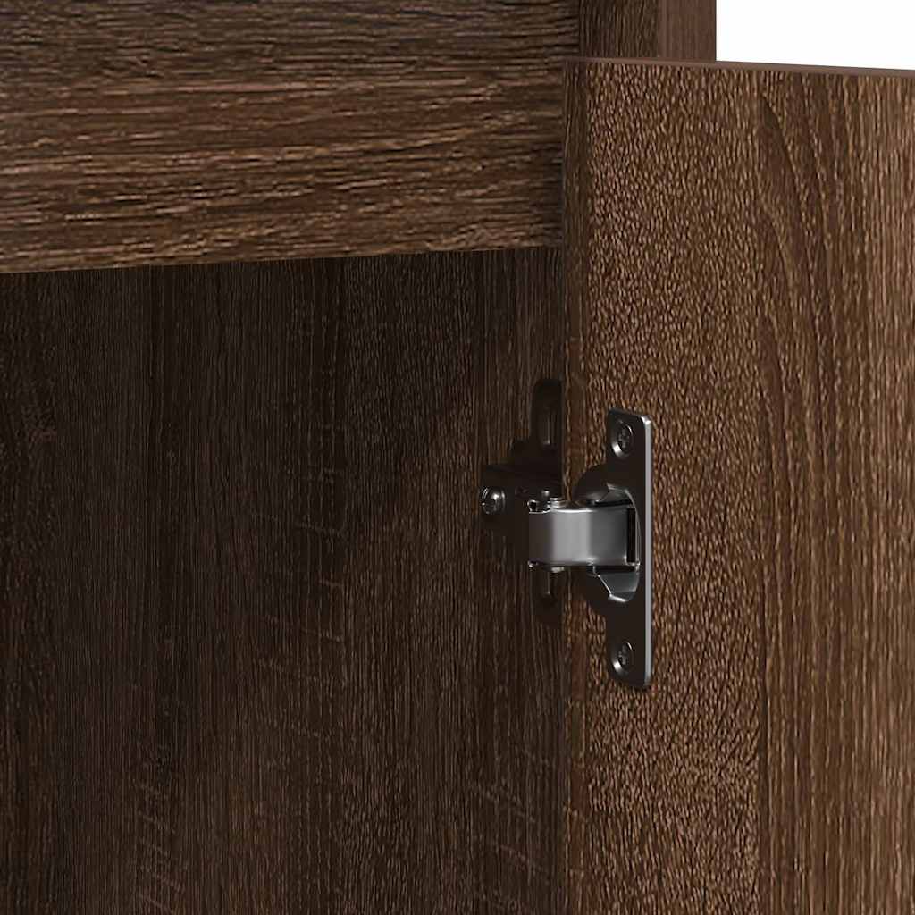 Ντουλάπι Καφέ Δρυς 85x34x76 εκ. από Επεξεργασμένο Ξύλο