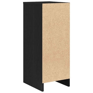 Sideboard Μαύρη βελανιδιά 29,5x34x76 cm Κατασκευασμένο ξύλο