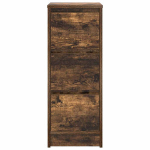 Sideboard Καπνιστή δρυς 29,5x34x76 cm Κατασκευασμένο ξύλο