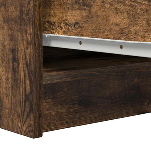 Sideboard Καπνιστή δρυς 29,5x34x76 cm Κατασκευασμένο ξύλο