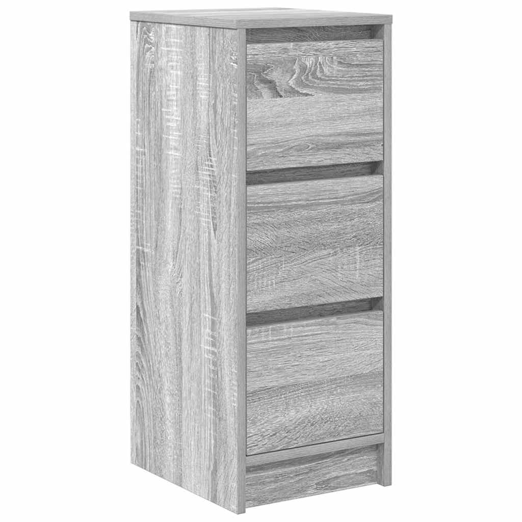 Sideboard Γκρι Sonoma 29,5x34x76 cm Ξύλινο μηχανουργικό ξύλο