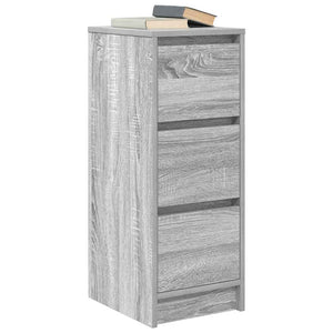 Sideboard Γκρι Sonoma 29,5x34x76 cm Ξύλινο μηχανουργικό ξύλο