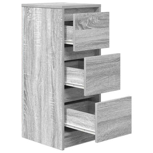 Sideboard Γκρι Sonoma 29,5x34x76 cm Ξύλινο μηχανουργικό ξύλο