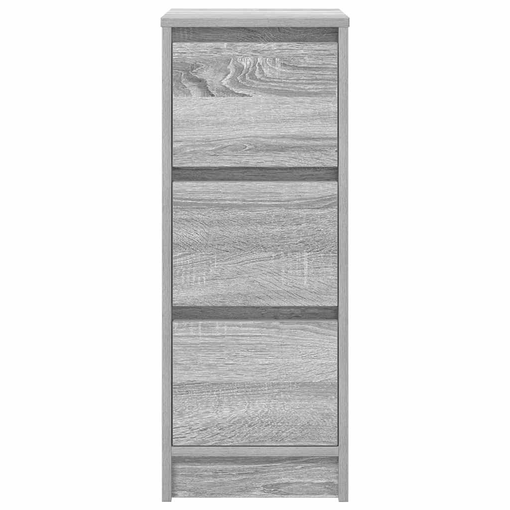 Sideboard Γκρι Sonoma 29,5x34x76 cm Ξύλινο μηχανουργικό ξύλο