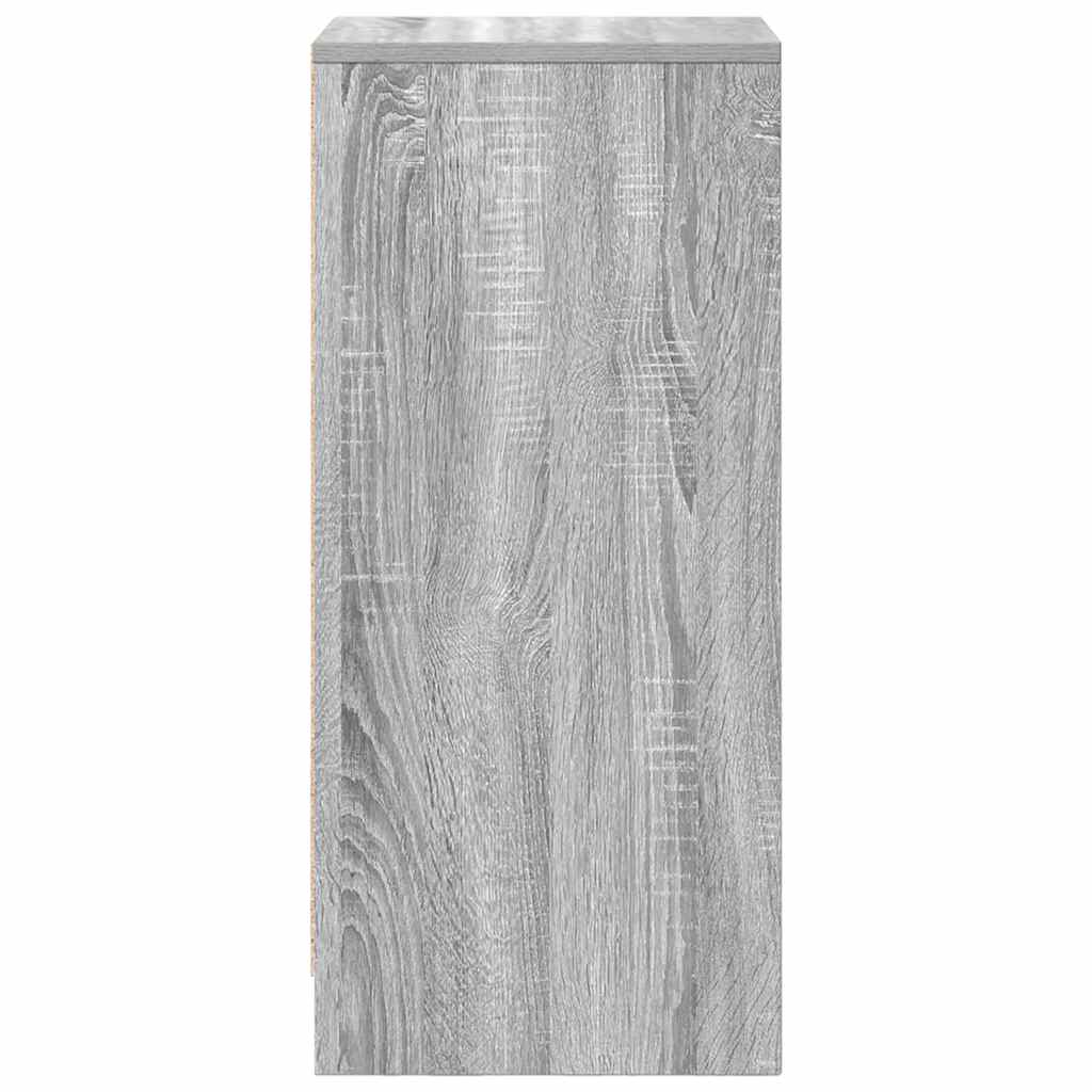 Sideboard Γκρι Sonoma 29,5x34x76 cm Ξύλινο μηχανουργικό ξύλο