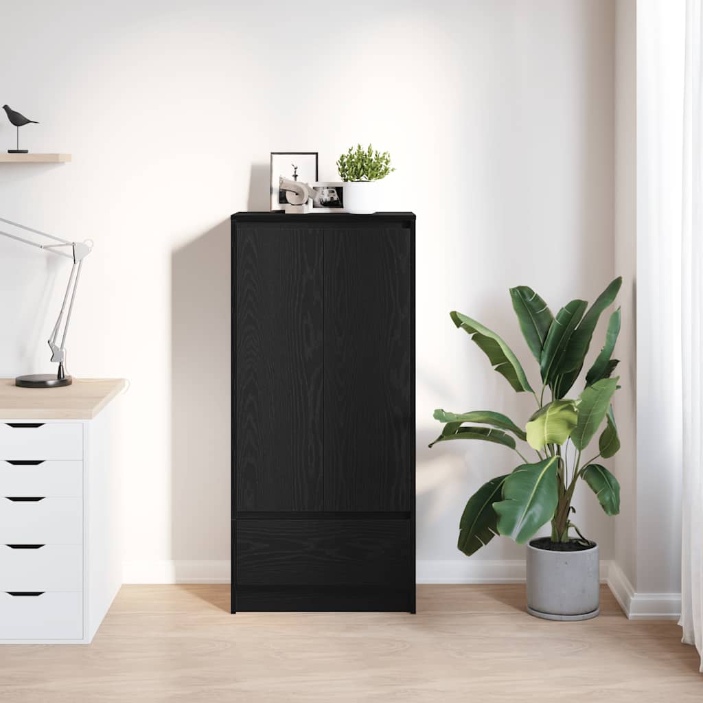 Ντουλάπι με συρτάρι 55,5x34x119,5 εκ. Ξύλινο μηχανουργικό ξύλο - Pakobazaar