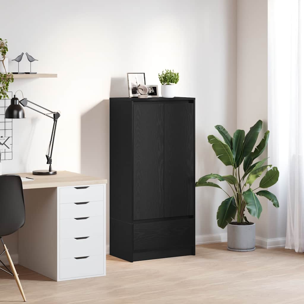 Ντουλάπι με συρτάρι 55,5x34x119,5 εκ. Ξύλινο μηχανουργικό ξύλο - Pakobazaar