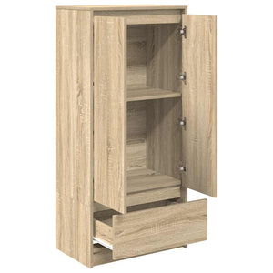 Ντουλάπι με συρτάρι 55,5x34x119,5 εκ. Ξύλινο μηχανουργικό ξύλο - Pakobazaar