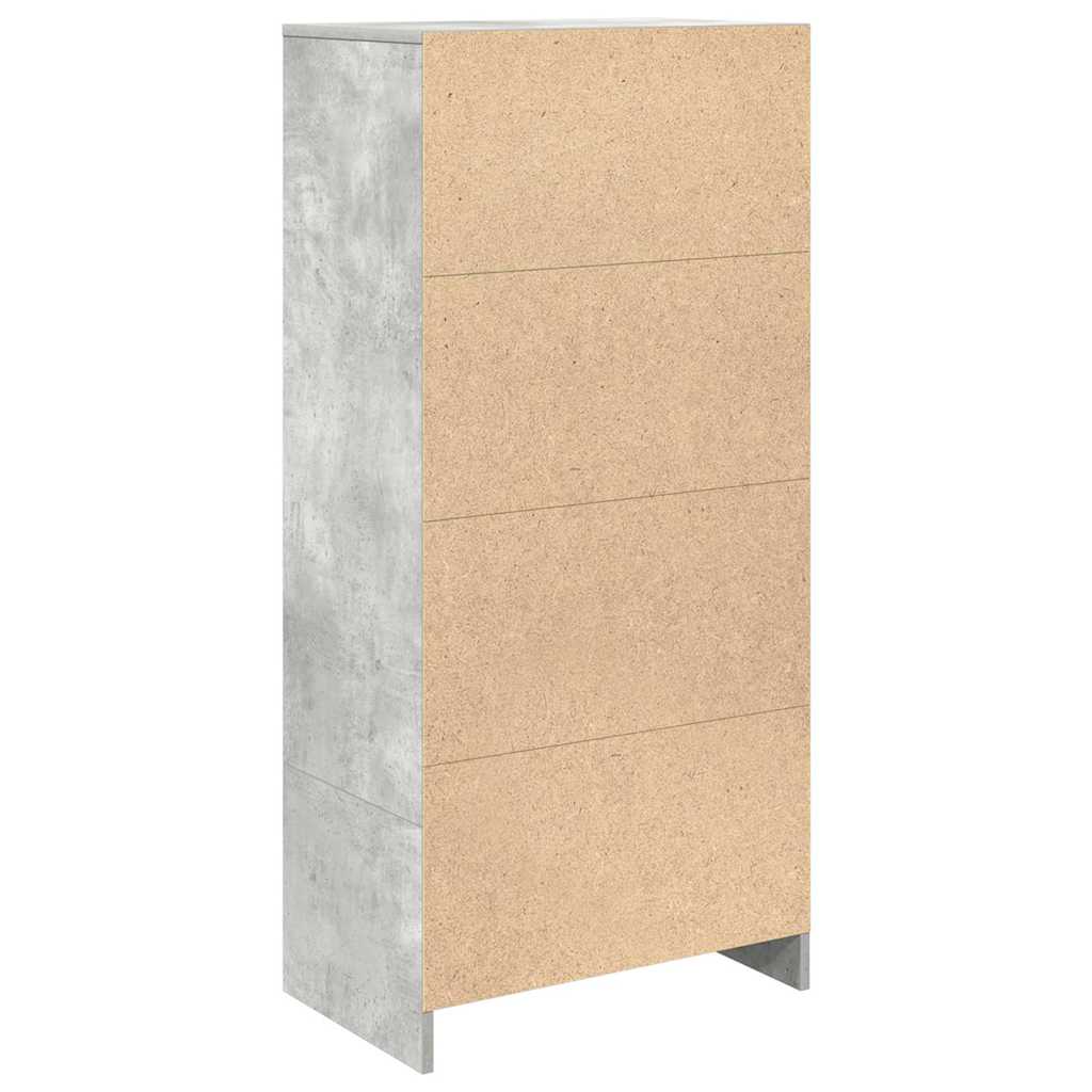 Ντουλάπι με συρτάρι 55,5x34x119,5 εκ. Ξύλινο μηχανουργικό ξύλο - Pakobazaar