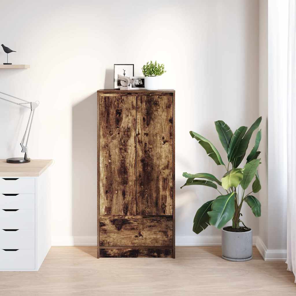 Ντουλάπι με συρτάρι 55,5x34x119,5 εκ. Ξύλινο μηχανουργικό ξύλο - Pakobazaar