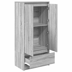 Ντουλάπι με συρτάρι 55,5x34x119,5 εκ. Ξύλινο μηχανουργικό ξύλο - Pakobazaar