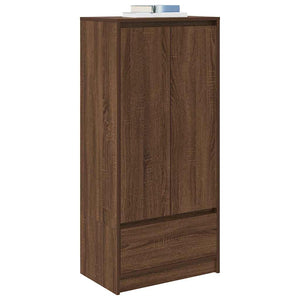 Ντουλάπι με συρτάρι 55,5x34x119,5 εκ. Ξύλινο μηχανουργικό ξύλο