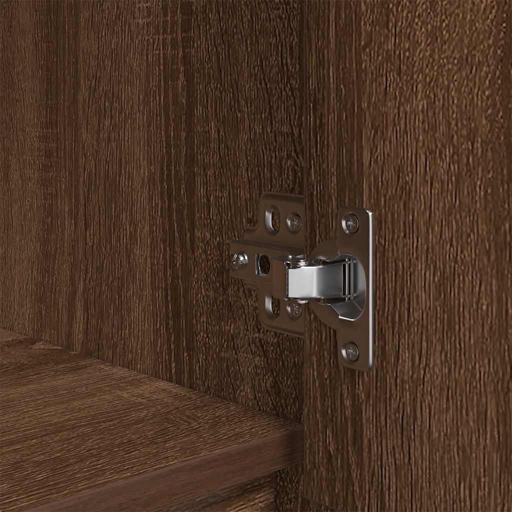 Ντουλάπι με συρτάρι 55,5x34x119,5 εκ. Ξύλινο μηχανουργικό ξύλο